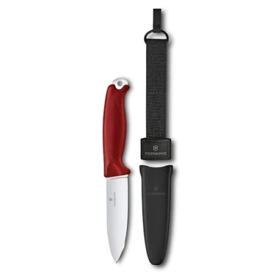 Imagen de Victorinox navaja suiza de bolsillo Venture, 5 funciones, Hecha en Suiza, deportiva hoja fija incl. 10,5 cm y agujero hexagonal, espiga completa, rojo