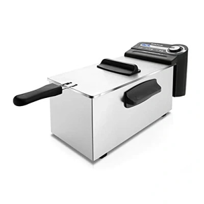 Imagen de Taurus Professional 4 Freidora de aceite 4L, 2200W. 2kg patatas. Resistencia sumergida. Posición escurrido. Piloto luminoso. Regulador temperatura. Desmontable. Acero inoxidable