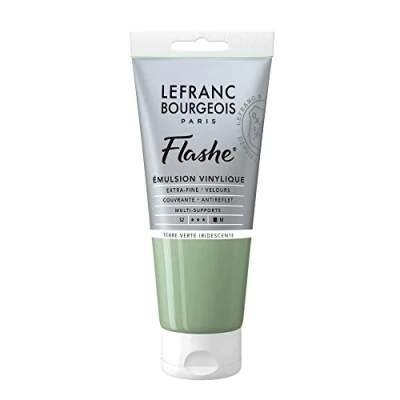 Imagen de Lefranc Bourgeois vinilo Pintura Acrílica, extra fina color de para artistas, Irisierende Grüne Erde, 80ml Tube Vinylfarbe