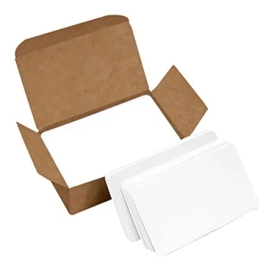 Imagen de VANRA 300 Hojas Blanca Tarjeta de Indice, Mensaje, 3.5 x 2 Pulgadas, Tarjetas Estudio,Tarjetas Visita Bricolaje (Blanco)