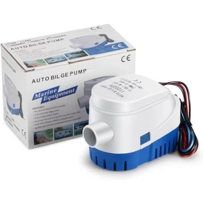 Imagen de Bomba de Sentina Automática 1100 GPH, SUNSBELL 12V Achique Automático Barcos con Interruptor Flotador, Eléctrica Sumergible Pequeña Agua para Estanques Piscinas