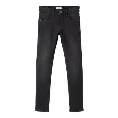 Imagen de Name it Nkmsilas PANT Vaqueros pitillo para niños, Talla: 9a, Black denim