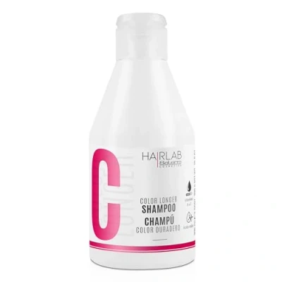 Imagen de SALERM Champú Cabello Teñido Shampoo Color Longer Hair Lab 300 ml con Provitamina B5 y Vitaminas Ay E Sella Mantiene el Sin Sulfatos ni Parabenos