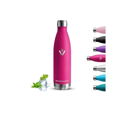 Imagen de Botella Agua Acero Inoxidable 750ml Termica, sin BPA, Gimnasio, A Prueba de Fugas, Cantimplora Inoxidable, Mantiene 24H Frio/12H Calor, Botellas para Cámping, Senderismo