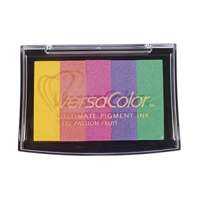 Imagen de Rayher 2839799 Almohadilla para sellos Versacolor Tsukineko, con 5 colores, 4,7x7,5 cm