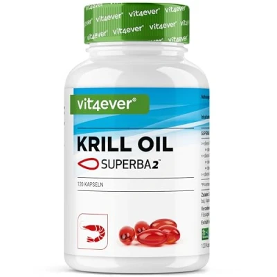 Imagen de Aceite De Krill 120 Cápsulas Premium: Antártico Superba Rico en EPA + DHA Astaxantina Fosfolípidos Ácidos grasos Omega 3 cultivo sostenible.