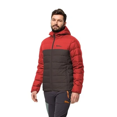 Imagen de Jack Wolfskin Ather Down Hoody M Chaqueta de Plumas, Red Earth, S para Hombre