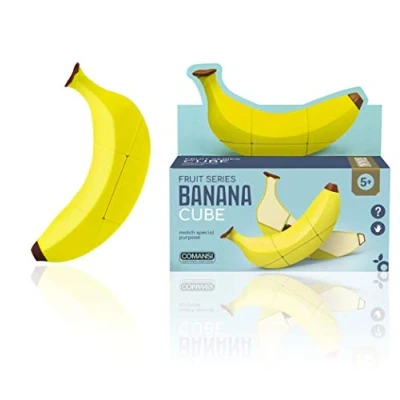 Imagen de Comansi Banana Cube Cubo Mágico de Velocidad con Forma Frutas. Juego Educativo para desarrollar la Inteligencia y destreza, Multicolor, 15 x 4 8 cm (1)