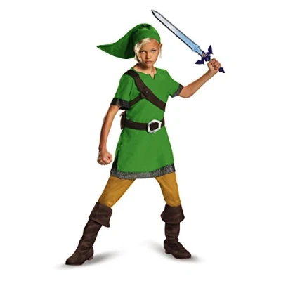 Imagen de DISGUISE DISK85718K Disfraz clásico de Nintendo Link, para niños, verde, talla M