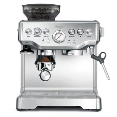 Imagen de Cafetera superautomática Sage SES875BSS2EEU1A Barista, 15 bar, 1850 W, 2 tazas, Sistema ThermoJet, Inox