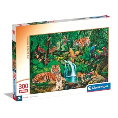 Imagen de Clementoni The Jungle Retreat Supercolor Puzzle Infantil De 300 Piezas, para Niños 9 11 Años, Desarrolla La Concentraciòn Y Logica, 21721, Multicolor