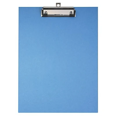 Imagen de Original Falken Portapapeles ecológicos, fabricado en Alemania. Con núcleo de cartón estable y funda papel color exterior para DIN A4 azul Ángel ideal inventario gestión