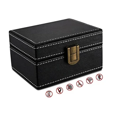 Imagen de FOVNOT Jaula Faraday Caja Para Antirrobo Coche, Coche Llave Bolsa Funda de Bloqueo Señal RFID Caja, Impermeable