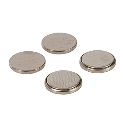 Imagen de Powermaster 675789 Pack de 4 pilas botón CR2032, color plata