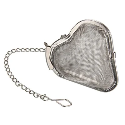 Imagen de FACKELMANN Infusor de té con Red INOX, Acero Inoxidable, Plata, ca, 5,3 x 5,5 cm
