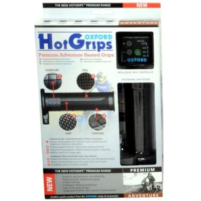 Imagen de Puños calefactables OXFORD PREMIUM ADVENTURE OF690 interruptor V8 manillar 22mm