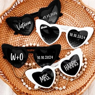 Imagen de Pegatinas De Gafas Sol Personalizadas, Vinilo Personalizadas For Sol, Regalos Boda Personalizados, Fiestas, Calcomanías