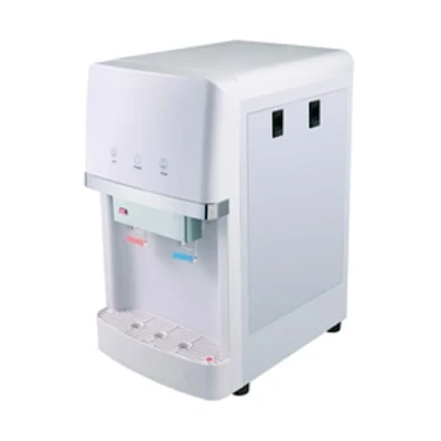 Imagen de Fuente de agua con Osmosis Inversa 5 etapas. Modelo: Bagua White Mini Cooler RO 2T. Filtros Inline estándar. Dispensación fría y natural o caliente.