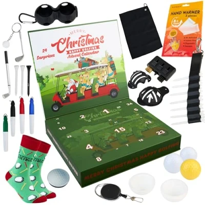 Imagen de KreativeKraft Calendario Adviento Hombre 2024, Accesorios y Regalos para Golfistas