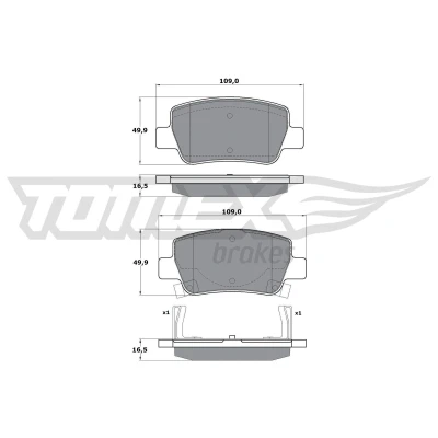 Imagen de Juego de pastillas TOMEX Brakes TX 17 21