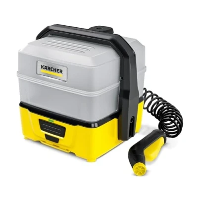 Imagen de Kärcher Hidrolimpiadora móvil OC 3 Plus, limpiadora portátil para aplicaciones móviles, depósito de agua extraíble 7l, batería iones litio, duración 15 min, manguera espiral