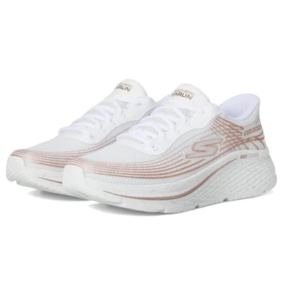Imagen de Skechers MAX Cushioning Elite 2.0 Zapatillas, Mujer, Talla: 38, White/rose gold Zapatos