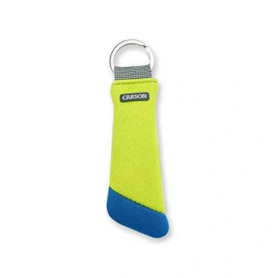 Imagen de Carson Llavero Flotante Tecnología de Núcleo Espuma Ligera, Impermeable y Flotante, Ideal para Náutica, Pesca Actividades al Aire Libre Naranja/Azul (FA 30(04))