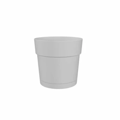 Imagen de Artevasi Capri Olla Ancha para Reserva de Agua, Maceta plástico, Color Blanco, 30 cm