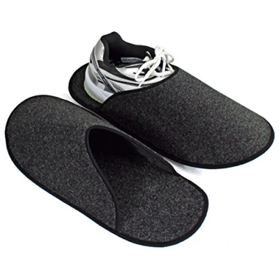 Imagen de Pantoffelmann pantuflas de fieltro I ligero con suela resistente cómodas para el día a cálidas forradas hombre y mujer