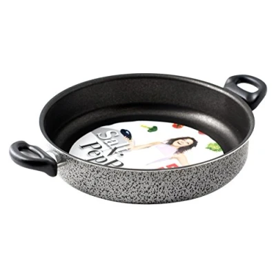 Imagen de HOME Salt Peper Sartén 2 Asas Antiadherente Sal Pimienta cm 26 Olla de cocción, Metal, Multicolor,