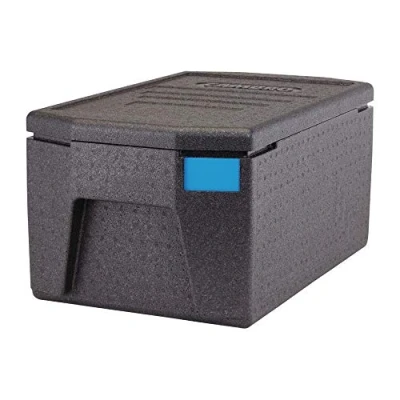 Imagen de Cambro Contenedor isotérmico con Apertura Superior de 46L para recipientes GN 1/1, Polipropileno, Negro, 68 x 40 32,1 cm (M.Ext) 53,8 35,5 25,5 (M.INT)