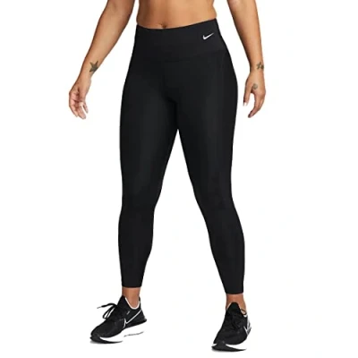 Imagen de NIKE DX0946 010 W NK DF Fast MR 7/8 TGHT NV Pants Mujer Black/Reflective SILV Tamaño S