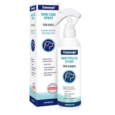 Imagen de Canosept Spray Para El Cuidado De La Piel 250ml Picazón del perro Heridas perros Regenera y Nutre En Caso Picores, Irritaciones enrojecimiento Especialmente Suave