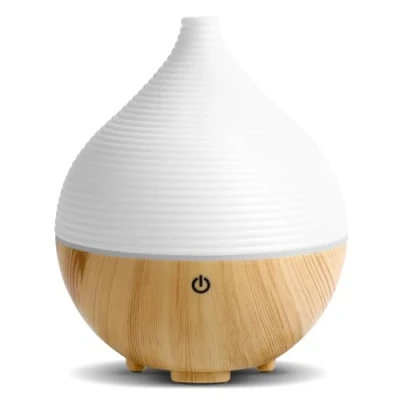Imagen de AiQInu Difusor de Aromas 160ml, Humidificador Ultrasónico,Apagado Automático, Aceites Esenciales,7 Colores LED, Función Aromaterapia, Ultrasilencioso