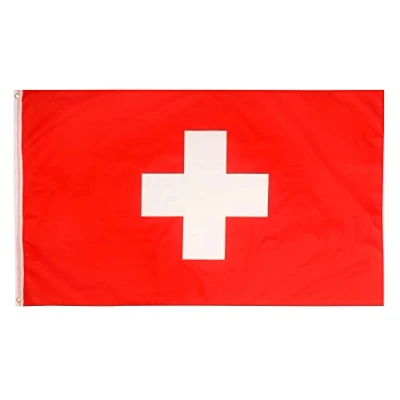 Imagen de Banderas de aricona bandera suiza resistente a la intemperie con 2 ojales metal tradicional 90 x 150 cm