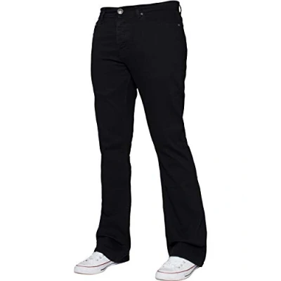 Imagen de Enzo Jeans Bootcut para hombre, Negro, 30W/32L