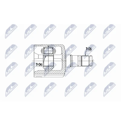 Imagen de NTY NPW VV 087 Junta Homocinética Transmisión automática Eje delantero, izquierda