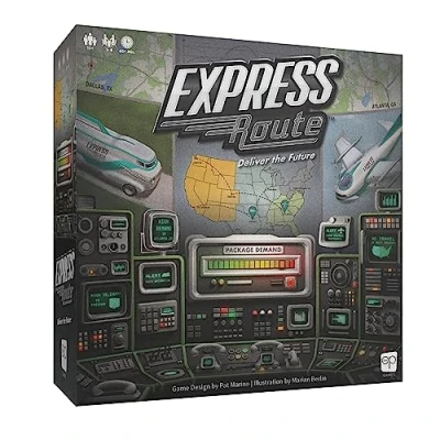 Imagen de Express Route Board Game Family for Adults and Cooperative Ages 10+ 1 to 4 Players Average Playtime 60 Minutes Made by The Op Games Usaopoly