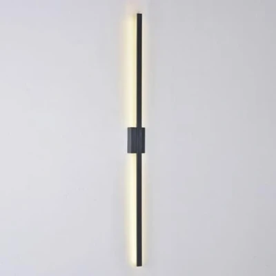 Imagen de Klobvtt aplique de pared lineal, lámpara tira larga, accesorio iluminación moderno para montaje en pared, luces lavado interiores, apliques cableados minimal