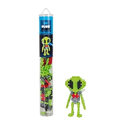 Imagen de Plus Pasos 9604246 Tubo de construcción Creativo Alien, 100 Piezas, Color Verde (9604246)
