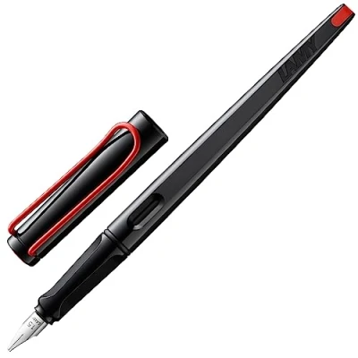 Imagen de Lamy joy black Pluma caligráfica con empuñadura ergonómica y plumín de acero pulido 1,9 mm caligráfico cartucho tinta T 10 blue incl.