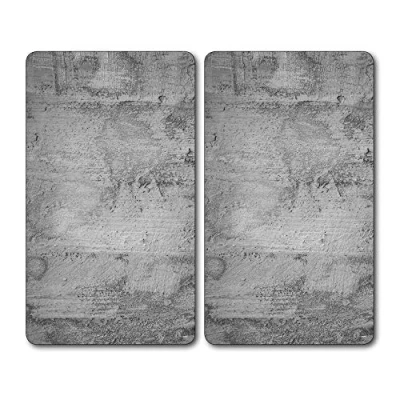 Imagen de Kesper 36540 13 Tabla de cortar vidrio multiusos, 52 x 30 0,8 cm, color gris, Pack 2