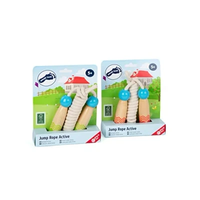 Imagen de 11872 Set cuerdas de saltar &quot;Active&quot;, small foot, madera certificada FSC® 100%, juego movimiento, a partir 5 años.