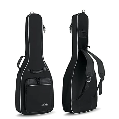Imagen de Rocktile Funda guitarra clásica 3/4 y 7/8 correas acolchadas tipo mochila negro