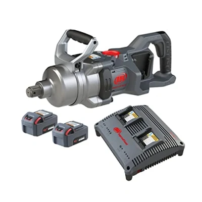 Imagen de Ingersoll Rand W9491 K2E EU Llave de Impacto Inalámbrica 1&quot; 20 V, Yunque Corto, Potente, Set con 2 Baterías Ion Litio 5.0 Ah y Cargador Doble