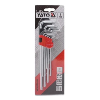 Imagen de YATO YT 0512 Juego de atornilladores acodados T10 T50 Acero cromo vanadio 9 norauto, oscaro, mister auto