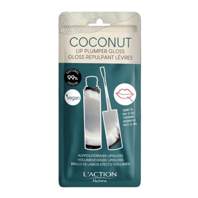 Imagen de L&#039;Action Paris Gloss Voluminizador para Labios, Labios con Oligopéptidos Más Plenos, Transparente un Sutil Efecto Brillante, Duradero y Cómodo 10ml