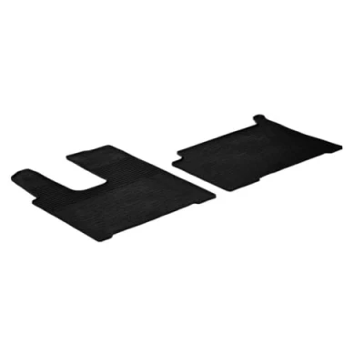 Imagen de Gledring 0914 Juego de alfombrillas suelo Caucho delante 2 negro 750mm 550mm
