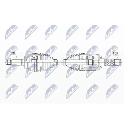 Imagen de NTY NPW SB 015 Árbol de transmisión Eje delantero, izquierda, derecha 805 SUBARU: XV I