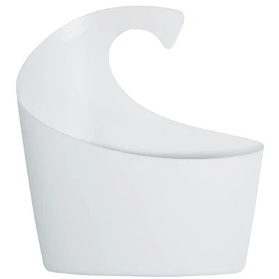 Imagen de Spirella colección Sydney Wall Basket, Cesta portaobjetos pequeña 19,5 x 17,5 6,5 cm, Polipropileno, Blanco